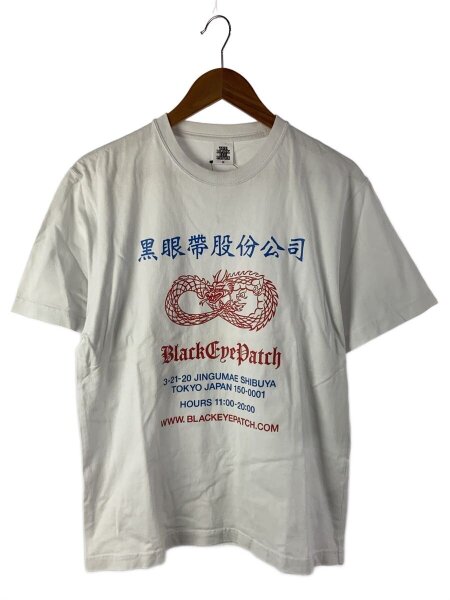 THE BLACK EYE PATCH(ザブラックアイパッチ) / Tシャツ/M/コットン/WHT 