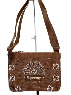 シュプリーム　ショルダーバッグ　総柄 SUPREME シュプリーム☆SS20メッシュロゴショルダーバッグ (Supreme
