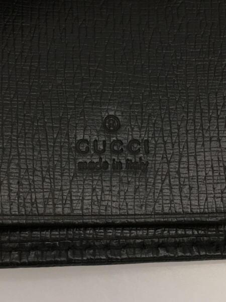 GUCCI グッチ ケース_インターロッキング レザー 無地 メンズ GUCCI(グッチ) / キーケース_インターロッキングG/フェイクレザー/BLK