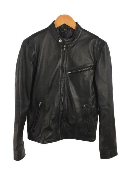 RHENIUM ブラックレザージャケット シングルライダース 本革 レニウム