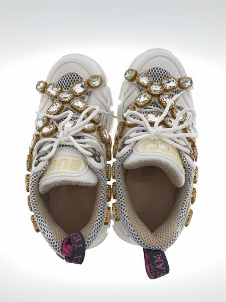 GUCCI(グッチ) / ダッドスニーカー/ビジュー/スタッズ/36.5/WHT/541445 