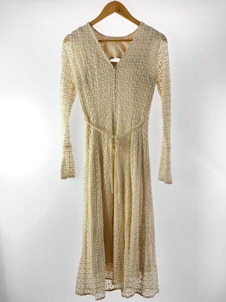 FRAY I.D / 長袖ワンピース/0/レーヨン/FWF0224083 FRAY I.D(フレイアイディー) / 長袖ワンピース/O/レーヨン/BEG