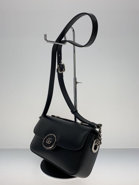 GUCCI(グッチ) / ショルダーバッグ_ダブルG/レザー/BLK// | 中古品の 
