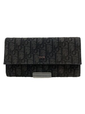 ラウンドファスナー ディオールウォレット dior メンズ 長財布 中古