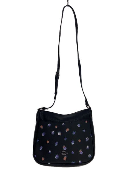 Coach 黒 レザー ショルダーバッグ コーチ 花柄 【公式通販】