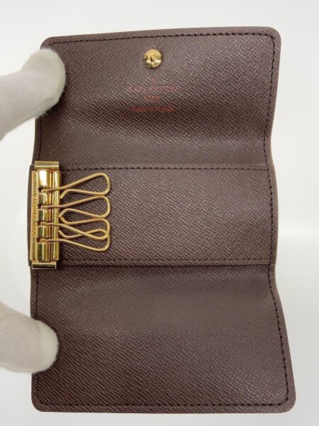 LOUIS VUITTON / ミュルティクレ4_ダミエ・エベヌ_BRW/PVC/BRW/総柄/レディース LOUIS VUITTON(ルイヴィトン) / ミュルティクレ4_ダミエ・エベヌ_BRW