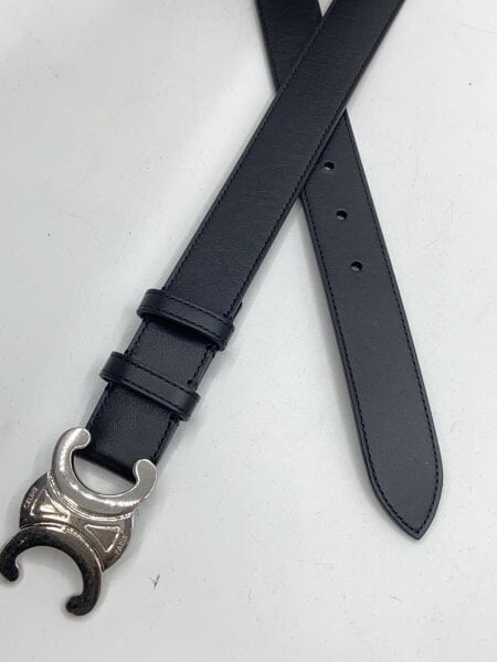 CELINE(セリーヌ) / ミディアムトリオンフ 85/ベルト/レザー/ブラック