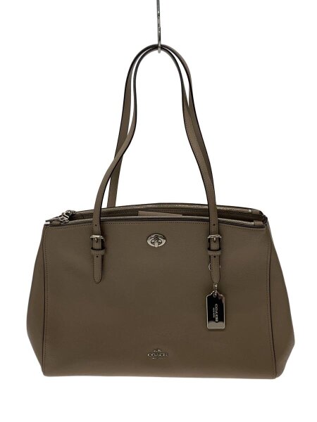 COACH(コーチ) / トートバッグ/レザー/BEG/無地 | 中古品の販売・通販 
