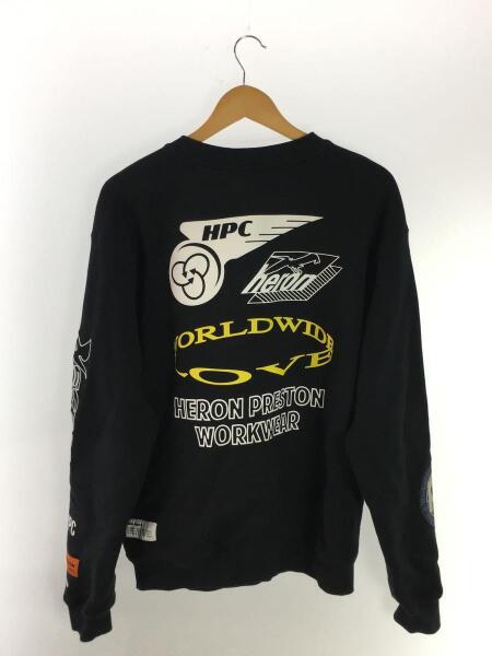 HERON PRESTON(ヘロンプレストン) / スウェット/S/コットン/BLK 