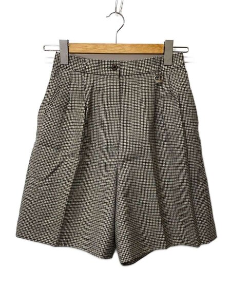 Christian Dior ディオール ツイード　チェック柄　ショートパンツ Christian Dior(クリスチャンディオール) / ショートパンツ/L/ウール
