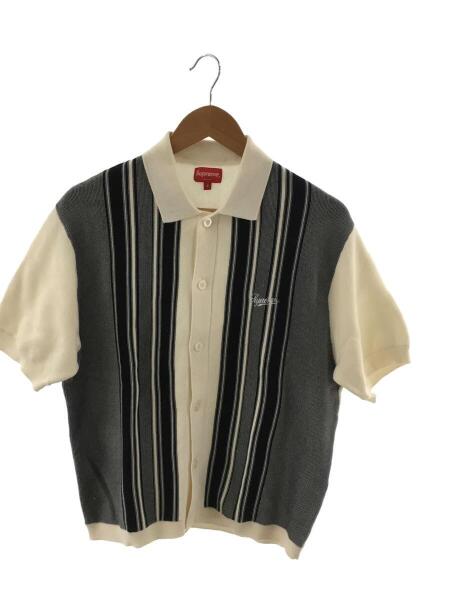 Supreme(シュプリーム) / stripe button up polo/半袖ニットシャツ/S 