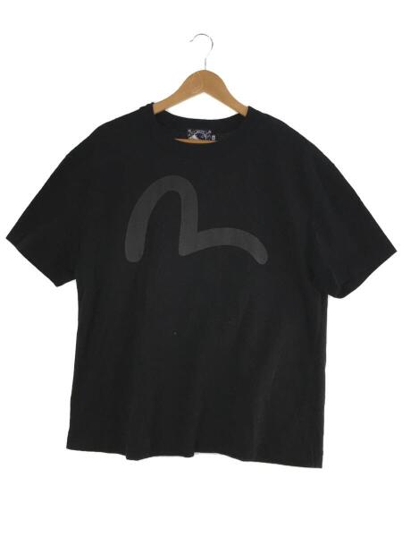 EVISU(エヴィス) / ロゴプリント/Tシャツ/44/コットン/BLK | 古着の 