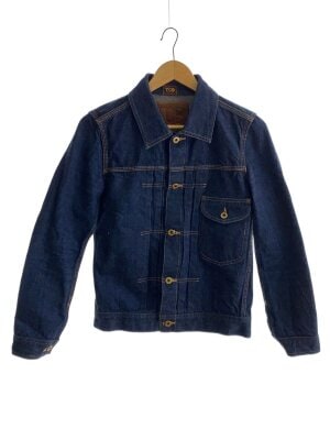 TCBjeans / 1ST型/リジットデニムジャケット/Gジャン/40/デニム/IDG TCBjeans(ティーシービージーンズ) / 1stタイプ/Gジャン/40/デニム/IDG