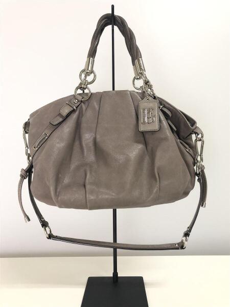COACH(コーチ) / 2way/ハンド/ショルダーバッグ/レザー/グレー/D1182 