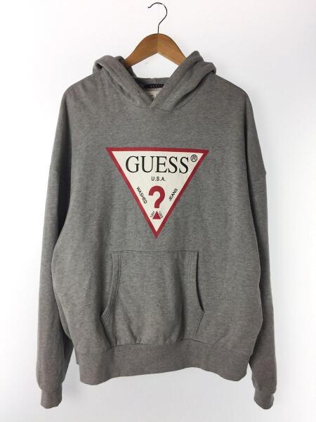 GUESS(ゲス) / ロゴプリント/パーカー/スウェット/L/コットン/グレー 