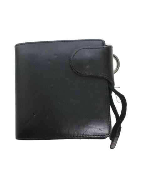 925&frasl;WALLET(S)&frasl;2つ折り財布&frasl;レザー&frasl;BLK&frasl;無地&frasl;メンズ