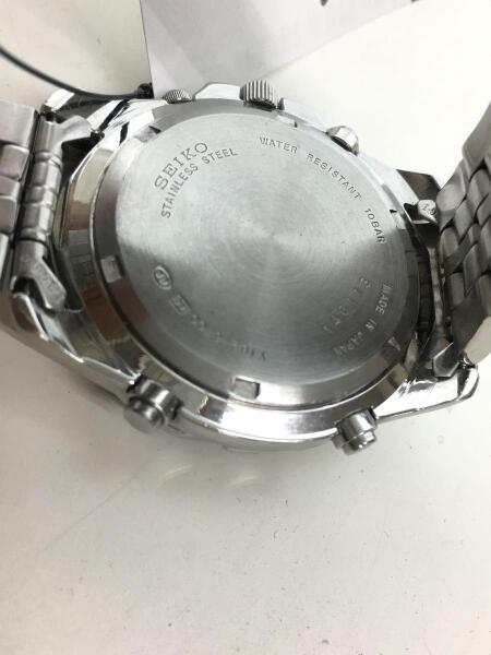 SEIKO(セイコー) / クォーツ腕時計/アナログ/ステンレス/BLK/SLV/Y182 