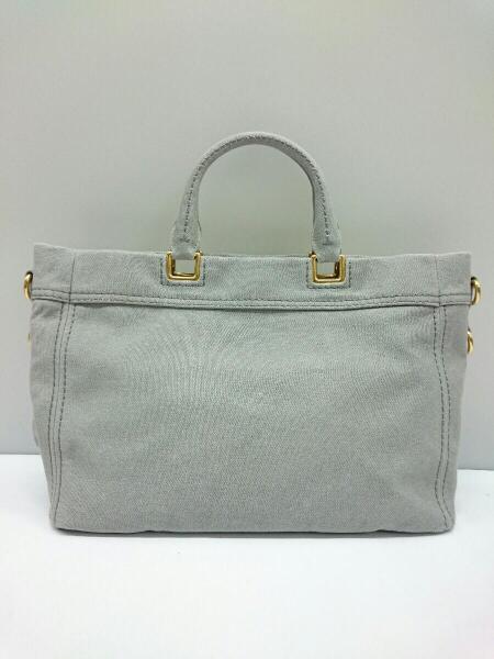 PRADA グレー キャンバストートバッグ 【公式通販】