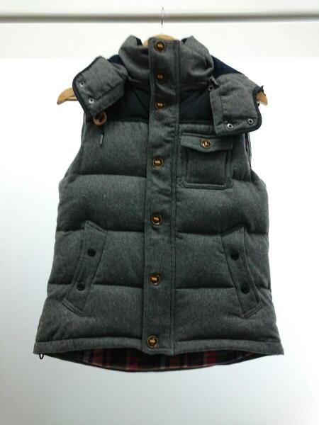 ダウンベスト　MITSUMINE（ミツミネ）　古着 MITSUMINE(ミツミネ) ⁄ ダウンベスト⁄M⁄ポリエステル⁄GRY⁄MITSUMINE⁄M