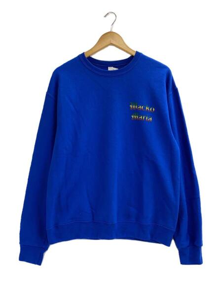 WACKO MARIA × JERZEES / スウェット/L/コットン/BLU/プリント WACKO MARIA(ワコマリア) / JERZEES/スウェット/M/コットン/BLU