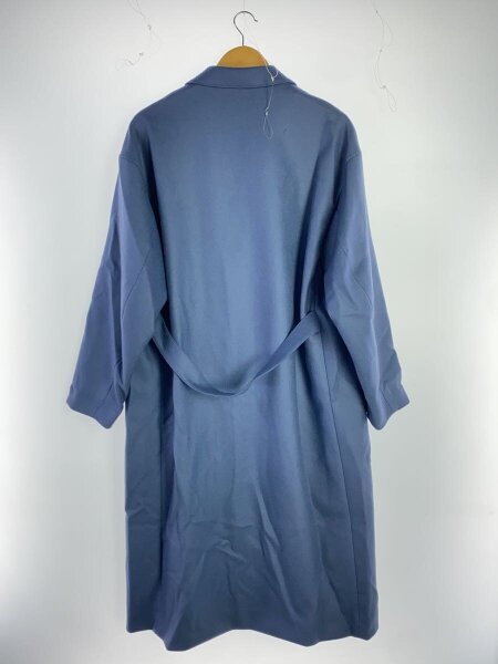 灰草 haikusa 美品 ウールリネン ロングコート haiao 灰青 灰草 haikusa 美品 ウールリネン ロングコート haiao 灰青