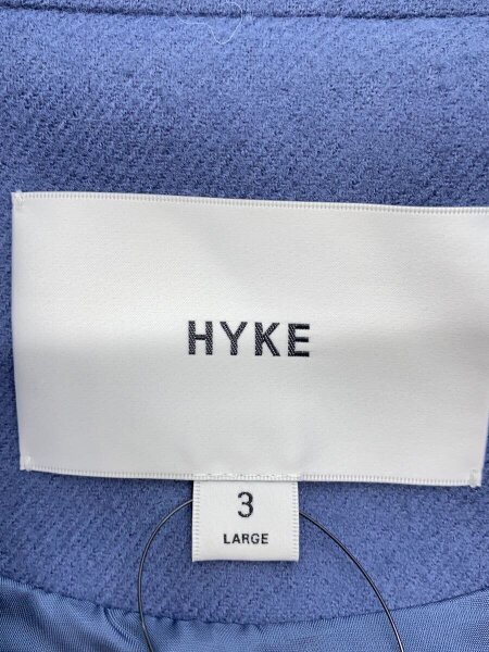 HYKE(ハイク) / 2022AW WOOL SHOP COAT(ウールショップコート)/3/BLU