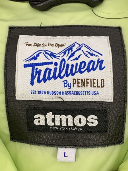 ATMOS(アトモス) / ×Penfield/ダウンジャケット/L/ナイロン/BLK/肩ヤケ 