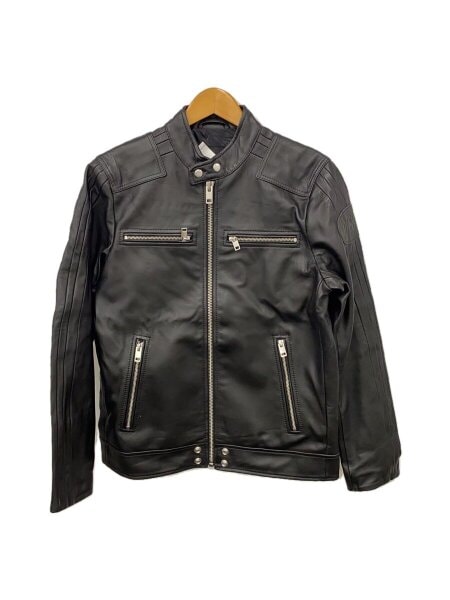 DIESEL ブラック ライダースジャケット　XS DIESEL◇シングルライダースジャケット/XS/羊革/BLK DIESEL([イリョウ