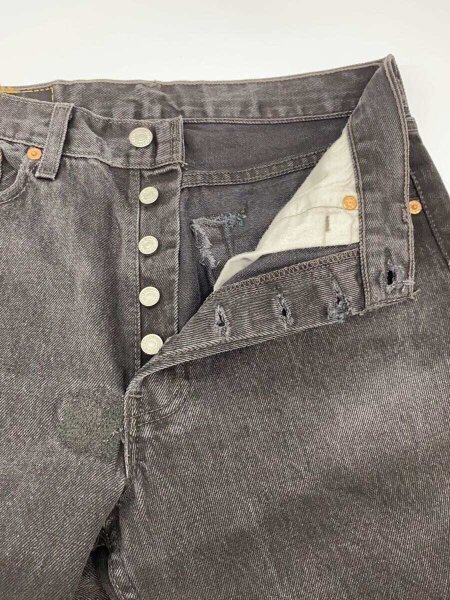 Levi’s / ボトム/31/コットン/BLK/501-0660/ボタン裏511/リペア有/ダメージ有 Levi's(リーバイス) / ボトム/31/コットン/BLK/501-0660/ボタン裏511