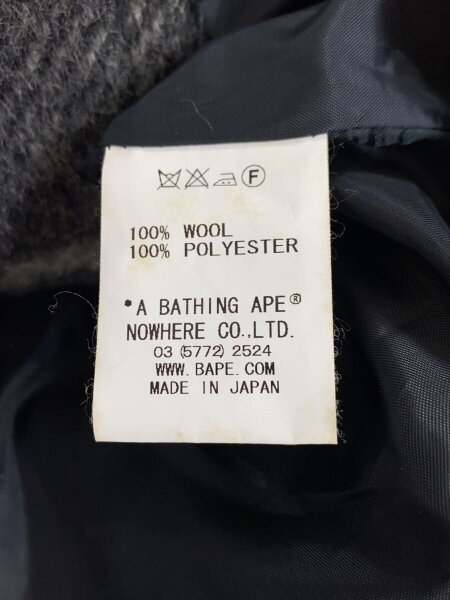 A BATHING APE(アベイシングエイプ) / ピーコート/L/ウール/GRY