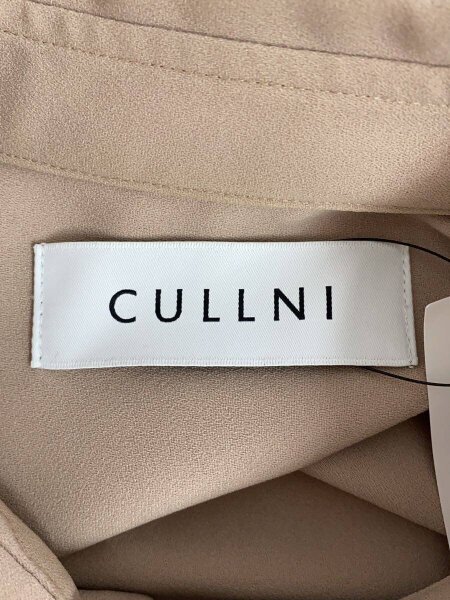 CULLNI / CU SCARF SHIRT/リボンタイ付属/長袖シャツ/1/ポリエステル/BEG/22-SS-020 CULLNI(クルニ) / CU SCARF SHIRT/リボンタイ付属/長袖シャツ/1