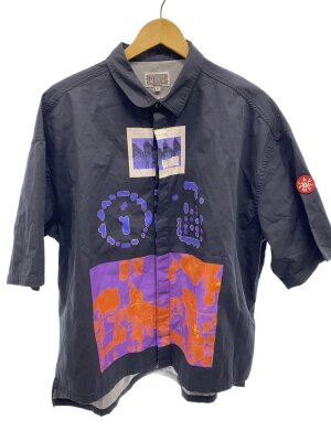 最新作 c.e cavempt 総柄シャツ XL 中古 ピンク