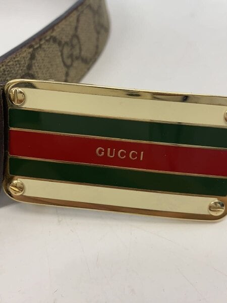 GUCCI(グッチ) / GG シェリーライン ベルト/レザー/GRY/メンズ/155084