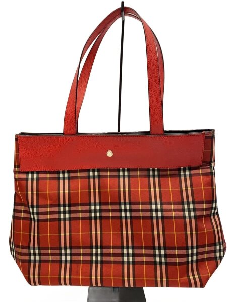 BURBERRY LONDON(バーバリーロンドン) / トートバッグ/--/RED/チェック