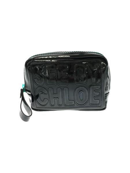 SEE BY CHLOE(シーバイクロエ) / ポーチ/--/BLK//ロゴステッチ | 中古 