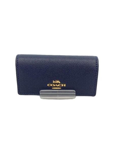 新品 コーチ COACH キーケース クロスグレインレザー 4連 リング付き