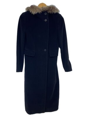 大人気✨️23区 フーデットコート アンゴラ ウール ネイビー 46 大きいサイズ 大人気✨️23区 フーデットコート アンゴラ ウール ネイビー 46