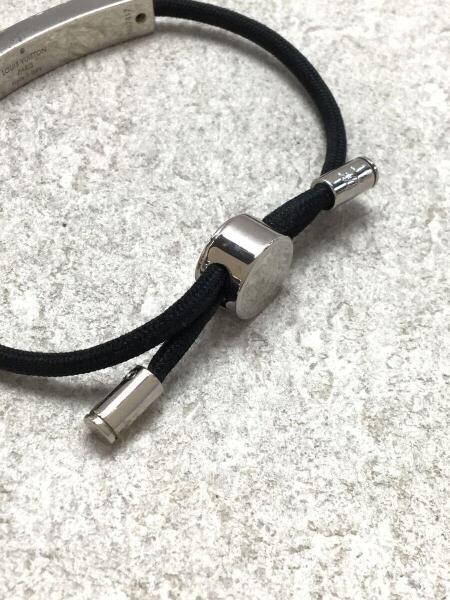 LOUIS VUITTON◇ブレスレット・スペースLV_BLK/ナイロン/BLK/メンズ