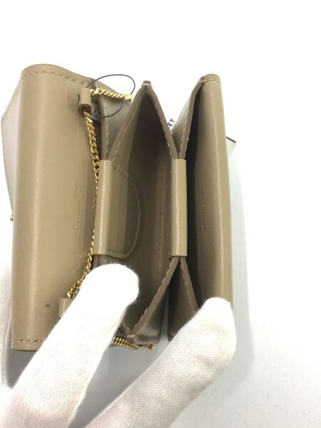 BURBERRY ウォレットチェーン ショルダー レザー ブラック ロゴ