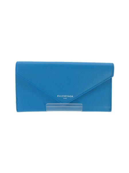 BALENCIAGA 長財布 ブラック レザー BALENCIAGA(バレンシアガ) / 長財布/レザー/BLU/レディース/499207