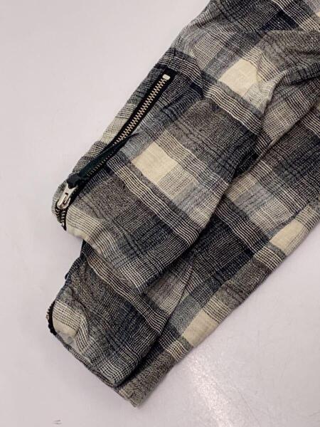 SUNSEA(サンシー) / Check Long Tee Blouson/ブルゾン/3/リネン/BLK 