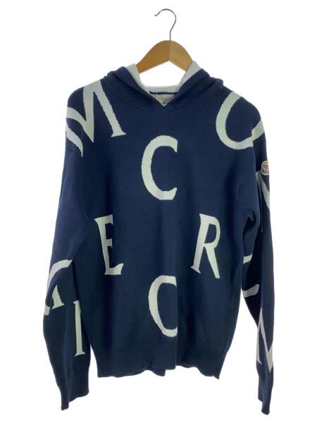 MONCLER(モンクレール) / ロゴニットパーカー/M/コットン/NVY 