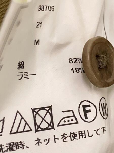 YAECA(ヤエカ) / 半袖ワンピース/フロント汚れ/M/コットン/KHK/98706