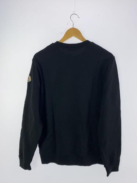 MONCLER(モンクレール) / スタッズロゴスウェット/S/コットン/BLK 