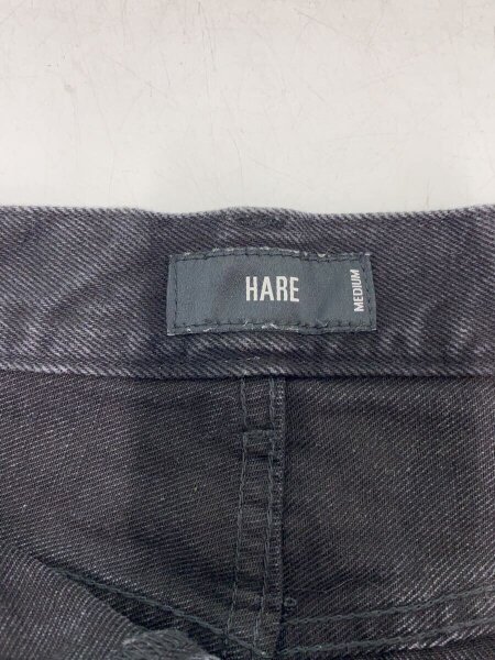 HARE(ハレ) / 3ディメンションデニムパンツ/M/バギーパンツ/BLK/無地 