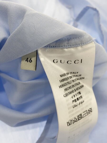 GUCCI / 長袖シャツ/46/コットン/BLU/539707 Z372L// GUCCI(グッチ) / 長袖シャツ/46/コットン/BLU/539707 Z372L// | 古着の