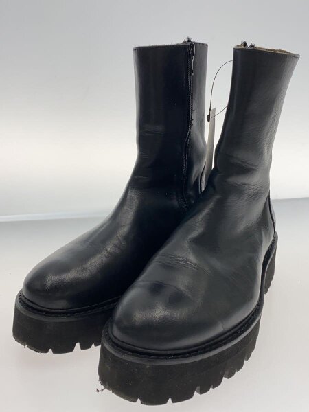 Caminando / サイドジップボリュームソール/ショートブーツ/US7/BLK/レザー/2334W Caminando(カミナンド) / サイドジップボリュームソール/ショート