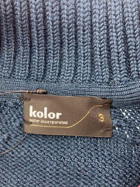 kolor(カラー) / 21AW/ニット切替リブ襟ブルゾン/3/コーデュロイ/BRD 