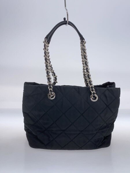 PRADA / スレ/色褪せ有/TESSUTO IMPUNTU/トートバッグ/ナイロン/BLK/無地/1BG740// PRADA(プラダ) / スレ/色褪せ有/TESSUTO IMPUNTU/トートバッグ