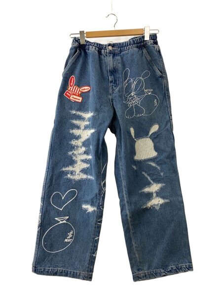メンズ XLARGE × SKOLOCT デニムパンツ